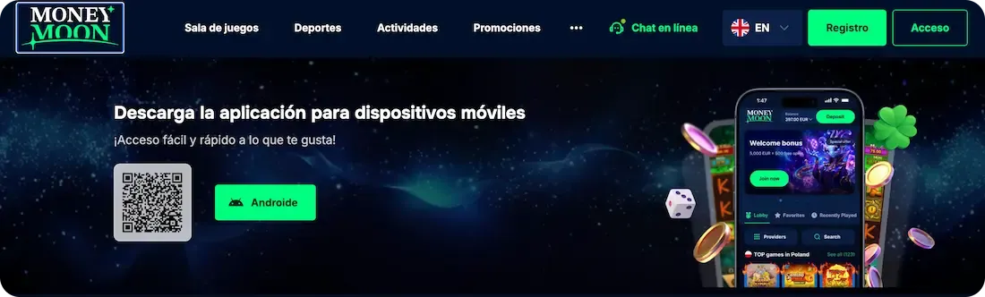 app movil del casino moneymoon